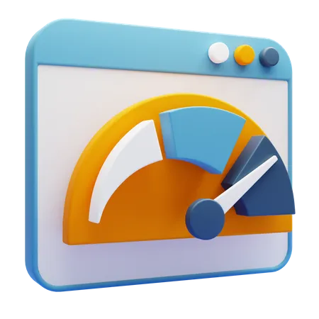 Website Performance  3D Icon