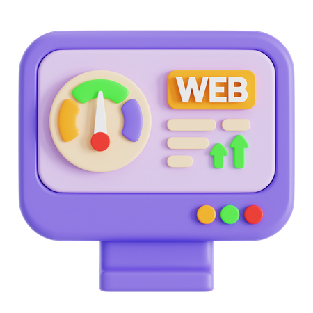 Website Performance  3D Icon