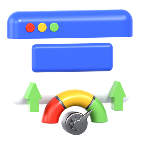 Website Performance  3D Icon