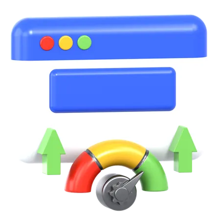 Website Performance  3D Icon