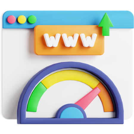 Website Performance  3D Icon