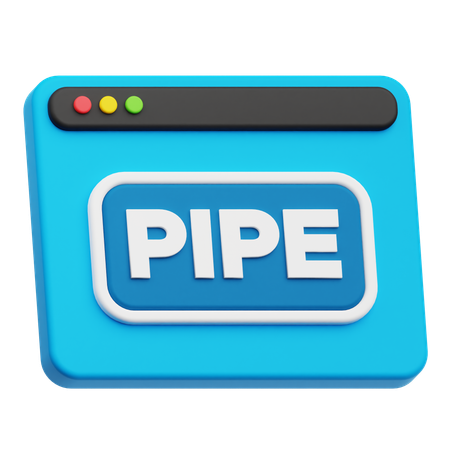 Website Pipe  3D Icon