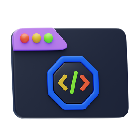 Website Programming  3D Icon