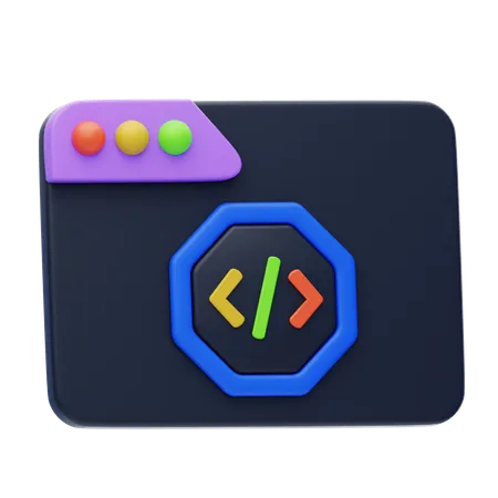 Website Programming  3D Icon