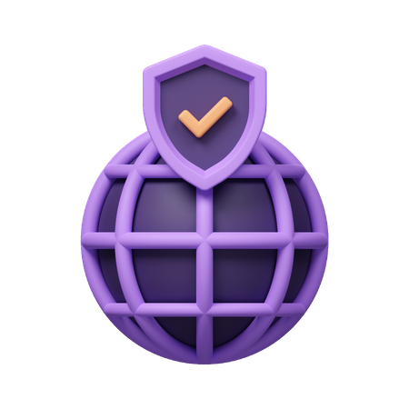 Website Protection  3D Icon