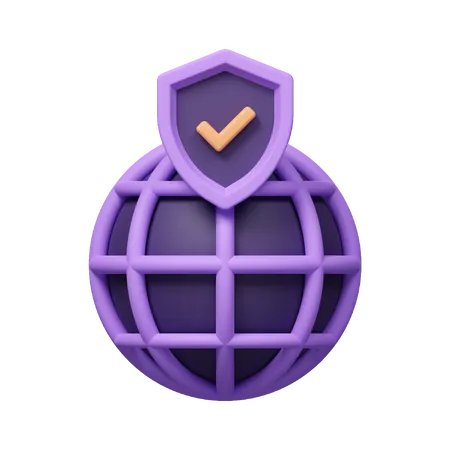 Website Protection  3D Icon