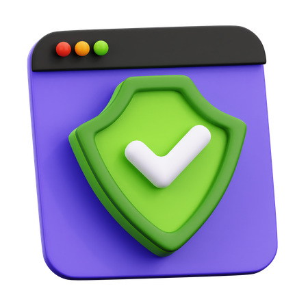 Website Protection 3D Icon