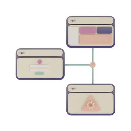 Website Prototype  3D Illustration