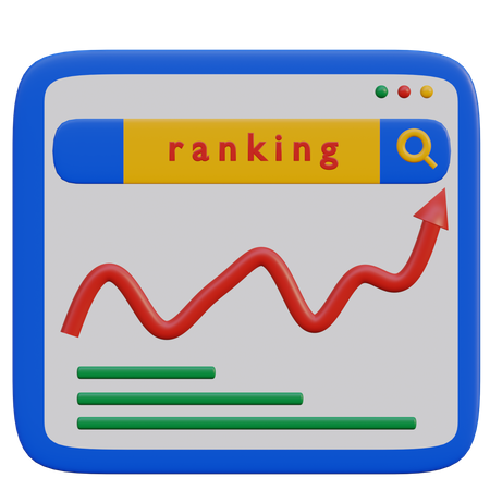 Website Ranking 3D Illustration