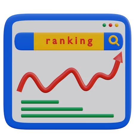 Website Ranking  3D Illustration
