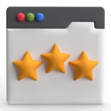 ウェブサイトの評価  3D Icon