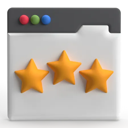 Website Rating  3D Icon