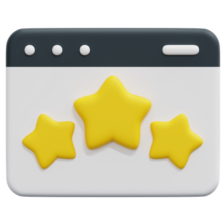 Website Rating  3D Icon