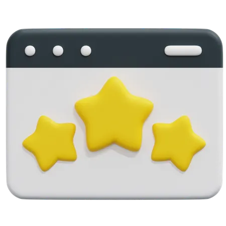 Website Rating  3D Icon