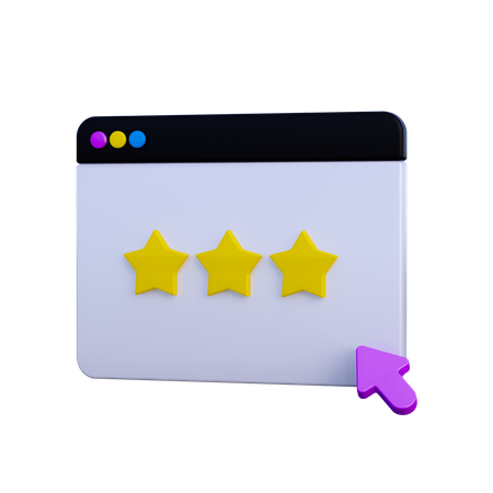 Website Rating  3D Icon