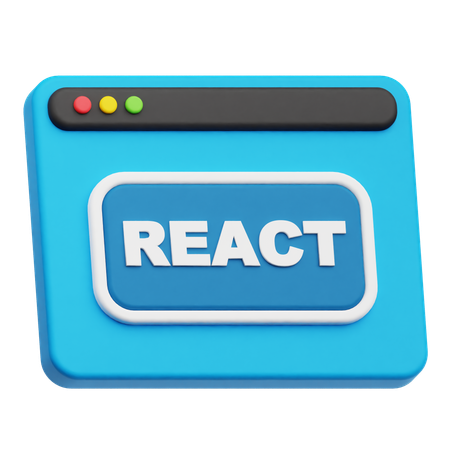 Website React  3D Icon