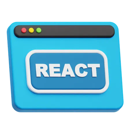 Website React  3D Icon