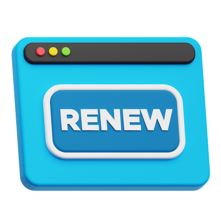 Website Renew  3D Icon