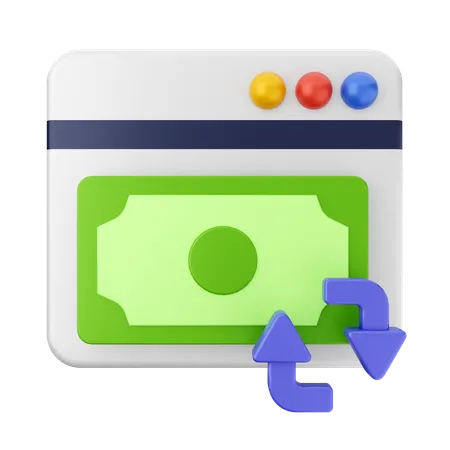 Website Repayment  3D Icon