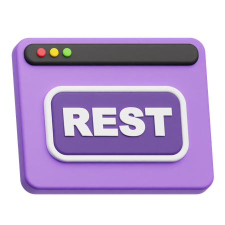 Website Rest  3D Icon