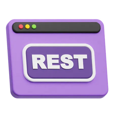 Website Rest  3D Icon