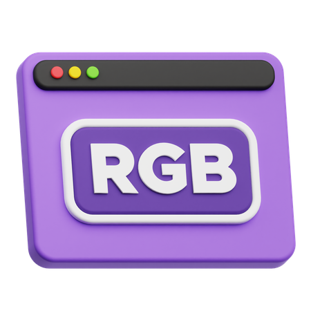 Website Rgb  3D Icon