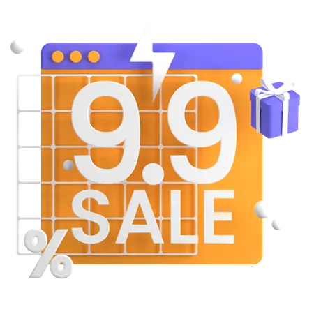 Website Sale 3D Icon