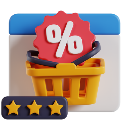 웹사이트 판매 리뷰  3D Icon