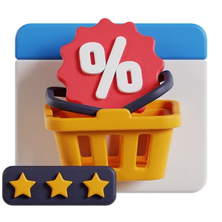 Website Sales Review  3D Icon