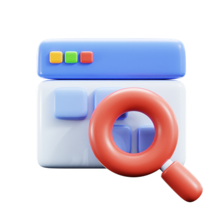 Website Search  3D Icon