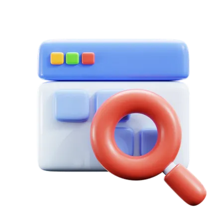 Website Search  3D Icon