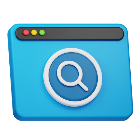 Website Search  3D Icon