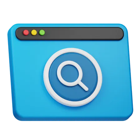 Website Search  3D Icon