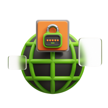 Website Security  3D Icon