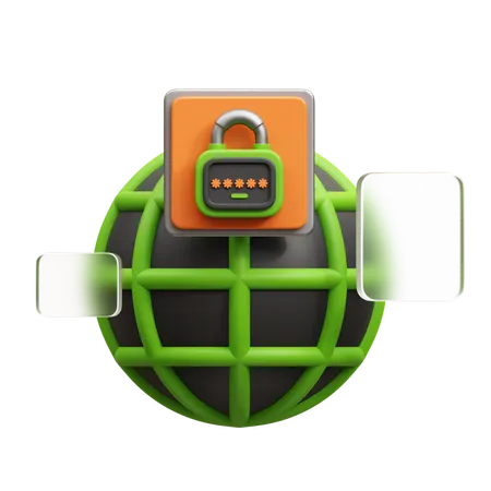 Website Security  3D Icon