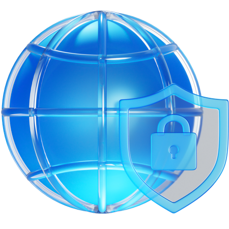 Website Security  3D Icon