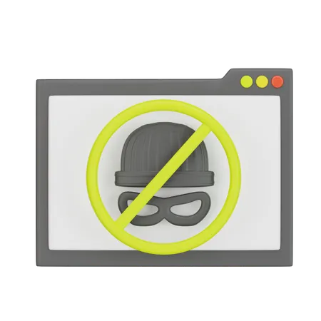 Website Security  3D Icon