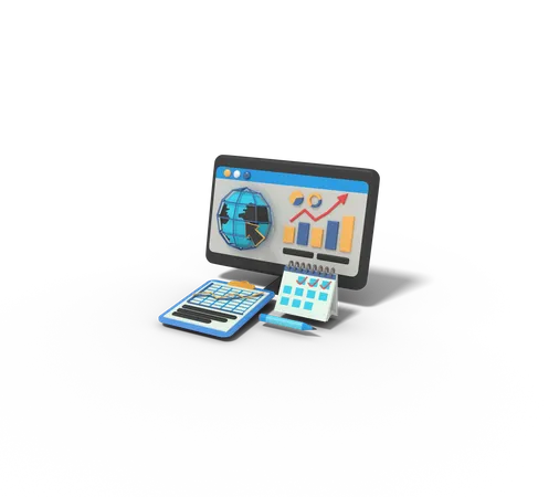 3 D Illustration Of Website SEO 3D Icon