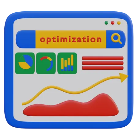 Website Seo Optimization  3D Illustration