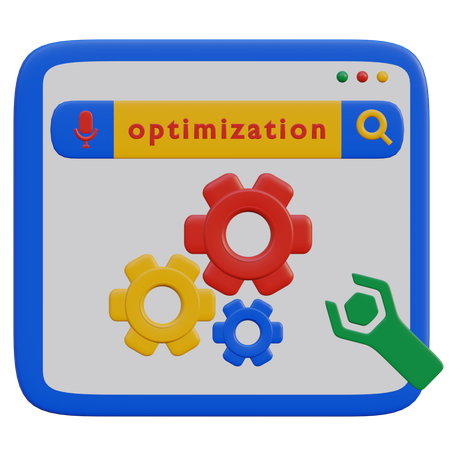 Website Seo Optimization  3D Illustration