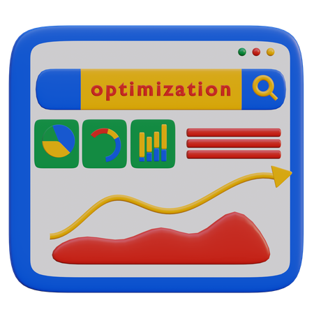 Website Seo Optimization 3D Illustration