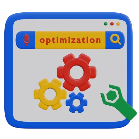 Website Seo Optimization  3D Illustration