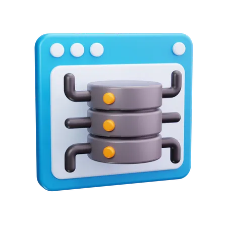 Website Server  3D Icon