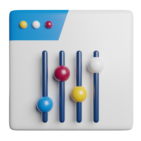 Website Setting  3D Icon