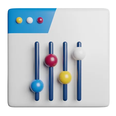 Website Setting  3D Icon