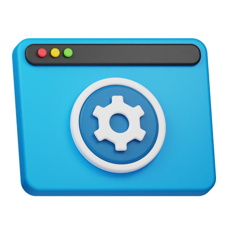 Website Setting  3D Icon