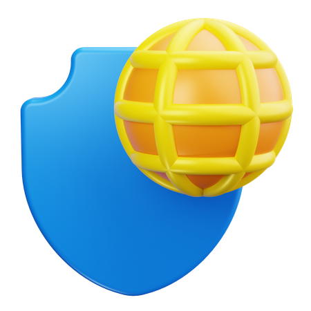 Website Shield  3D Icon