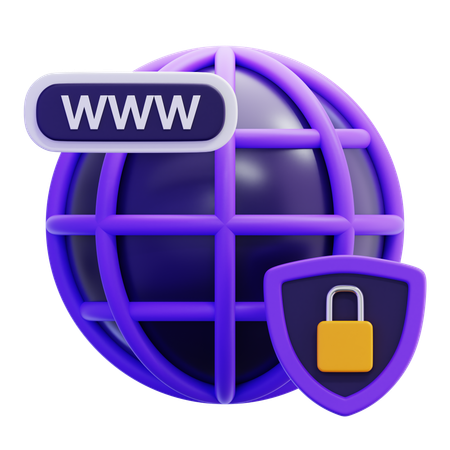 Website-Sicherheit  3D Icon