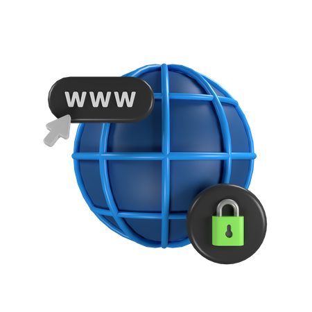 Website-Sicherheit  3D Icon