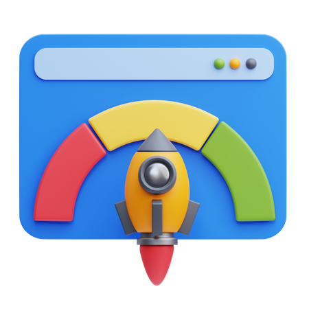 Website Speed  3D Icon